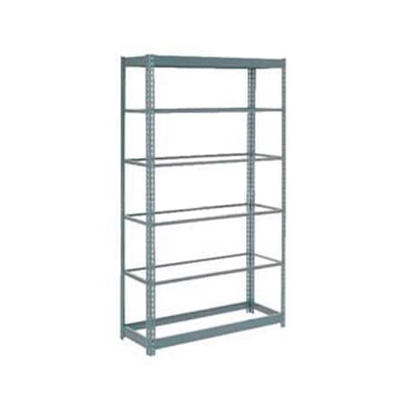 Global Industrial Heavy Duty Shelving 48W x 12D x 72H With 6 Shelves, No Deck, Gray B2296705